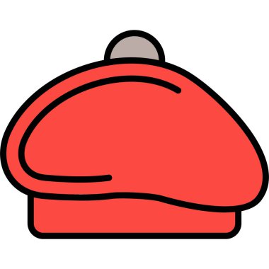 Şapka simgesi vektör illüstrasyonu