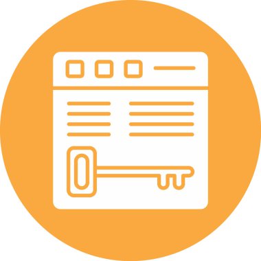 Belge. Web simgesi basit illüstrasyon