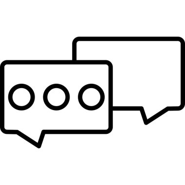 konuşma kabarcığı vektör çizimi