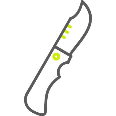 Bıçak. Web simgesi basit illüstrasyon