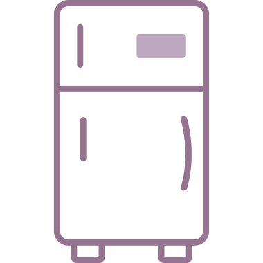 Buzdolabı. Web simgesi basit tasarım