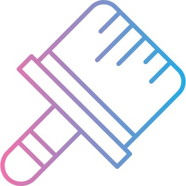 Fırça simgesi vektör illüstrasyonu