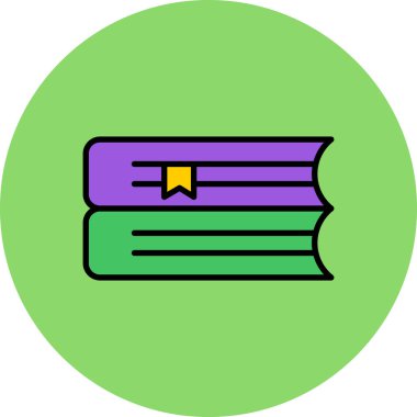 kitap simgesi vektör illüstrasyonu