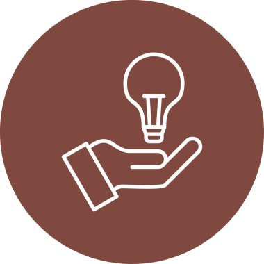 Bir ampulün vektör illüstrasyonu