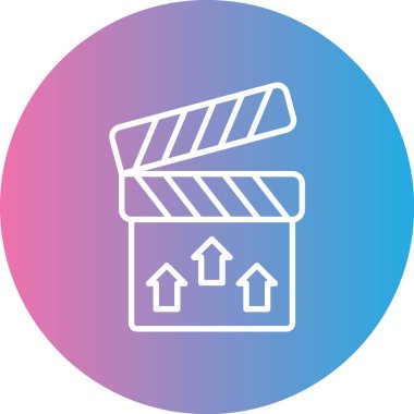 vektör film pper modern simgesi