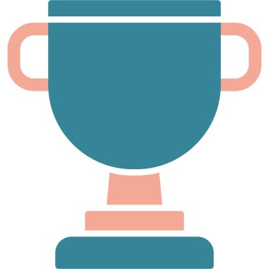 Kupası düz vektör simgesi