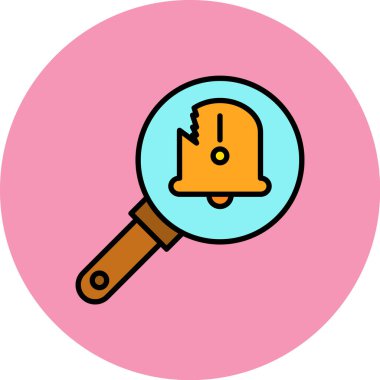 Arama simgesi vektör illüstrasyonu