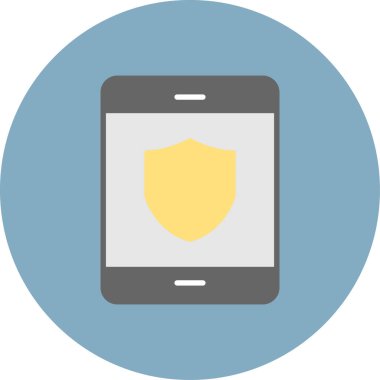 Cep telefonu simgesi, vektör illüstrasyonu