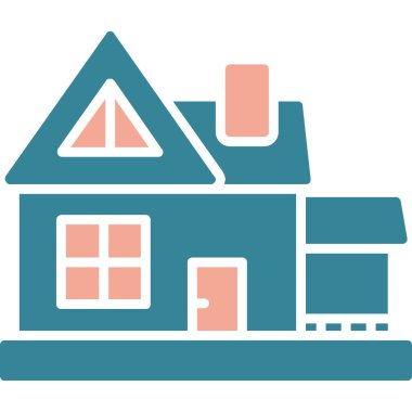 ev evi simgesi düz stil