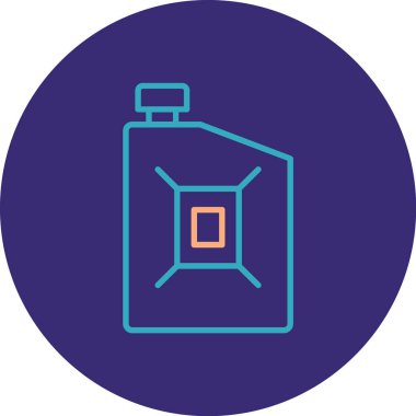 Bir şişe simgesinin vektör illüstrasyonu