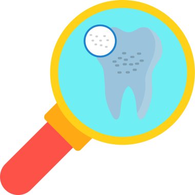 Diş bakımı düz tasarım simgesi