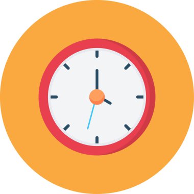 saat vektör simgesi, modern biçim