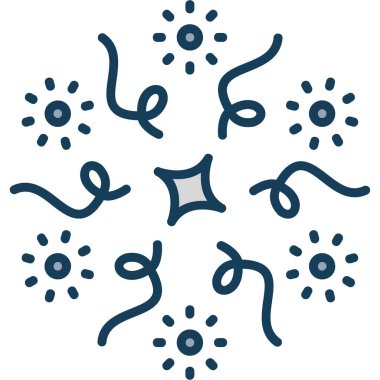 Şirin bir çizgi film simgesinin vektör çizimi