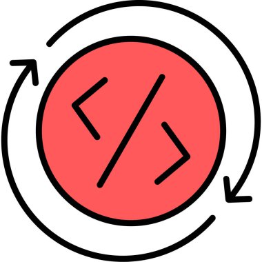 Saat. Web simgesi basit illüstrasyon