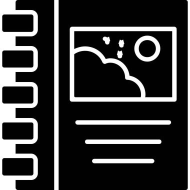 Otel web simgesi, basit vektör illüstrasyonu