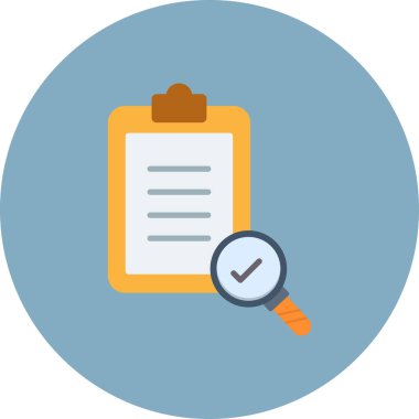 Kontrol listesi simgesi vektör illüstrasyonu