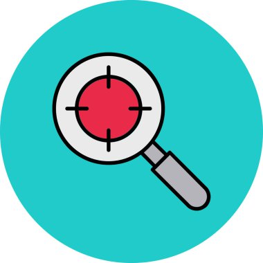 Hedef. Web simgesi basit illüstrasyon