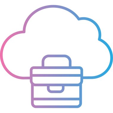 veritabanı hesaplama depolama simgesi ana hat biçiminde