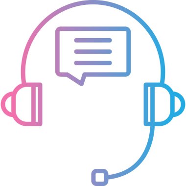 headphones modern icon, vector illustration