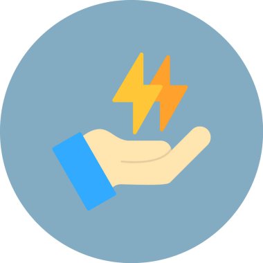 Yıldırım. Web simgesi basit tasarım