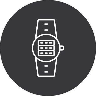 Saat simgesinin vektör illüstrasyonu