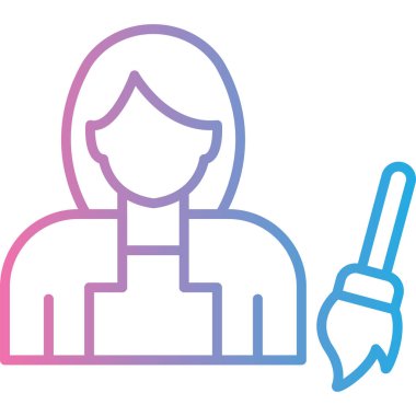 kadın avatar simgesi, vektör illüstrasyonu