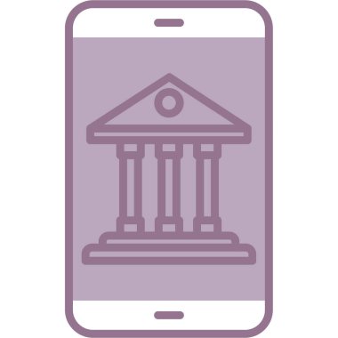 Banka oluşturma vektör simgesi kolayca değiştirebilir veya düzenleyebilir