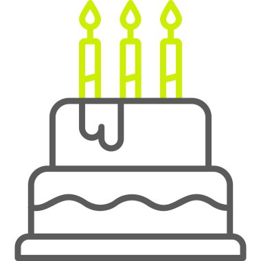 Mumlu doğum günü pastası