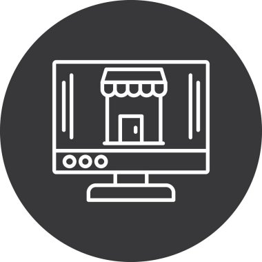 Modern binanın vektör illüstrasyonu