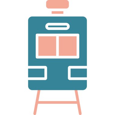 iş düz vektör simgesi