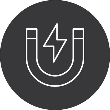 Elektrik simgesinin vektör illüstrasyonu