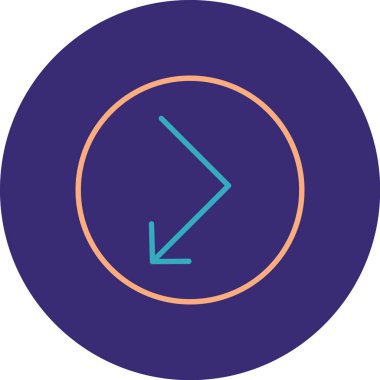 Ok. Web simgesi basit illüstrasyon