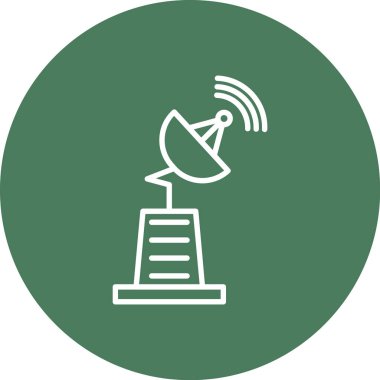 uydu sinyal vektörü simgesi