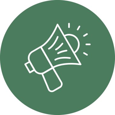 Megafon ikonu vektör illüstrasyonu