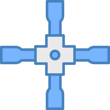 Kiliseye. Web simgesi basit tasarım