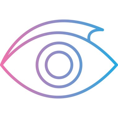 Göz simgesi. Web için göz vektör simgelerinin basit çizimi