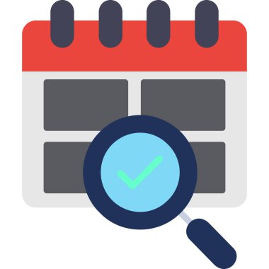 Takvim. Web simgesi basit illüstrasyon