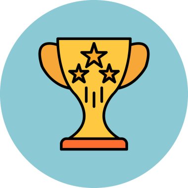 Ödül kupası ikonu. özet ödül kupa vektör simgesi rengi beyaz üzerine izole edilmiş