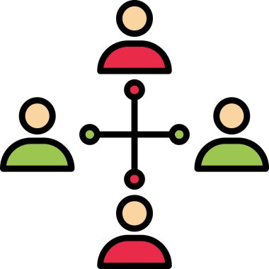 şebeke. Web simgesi basit illüstrasyon