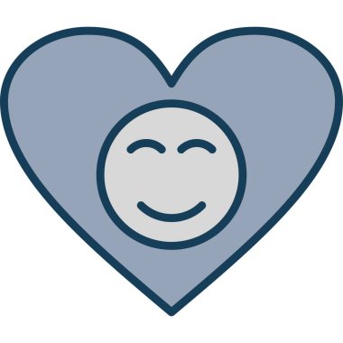 Aşk renkli vektör simgesi