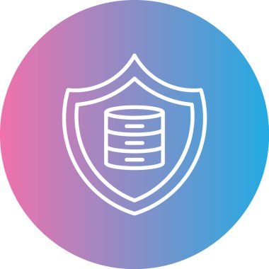 Veri Koruması. Vektör illüstrasyonu