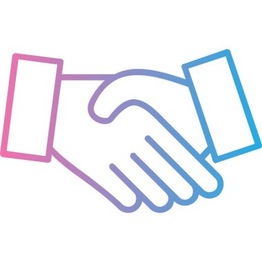 El sıkışma simgesi, vektör illüstrasyonu