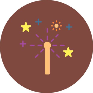 Parti simgesi vektör illüstrasyonu