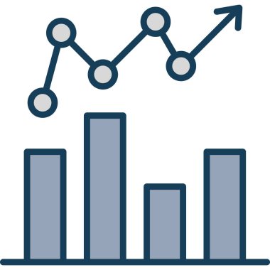 Grafik. Web simgesi vektör illüstrasyonu
