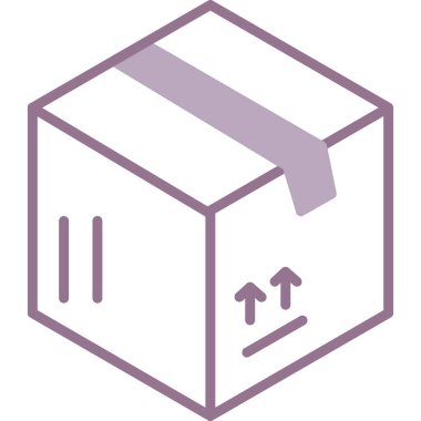 Teslimat kutusu vektör simgesi