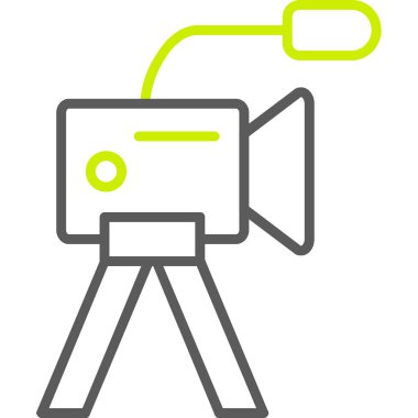 Kamera. Web simgesi basit illüstrasyon