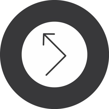 Çember işaretinin vektör illüstrasyonu