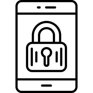 Mobil kilit. Basit tasarım