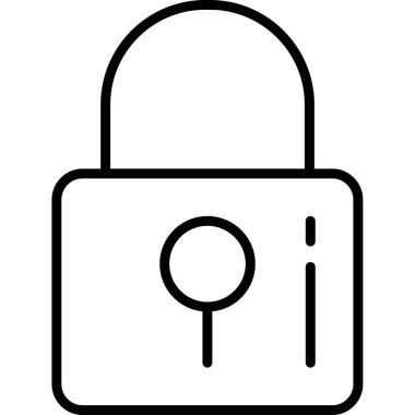 Güvenlik simgesini taslak biçiminde kilitle