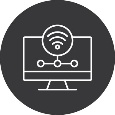 Wi-Fi simgesinin vektör illüstrasyonu